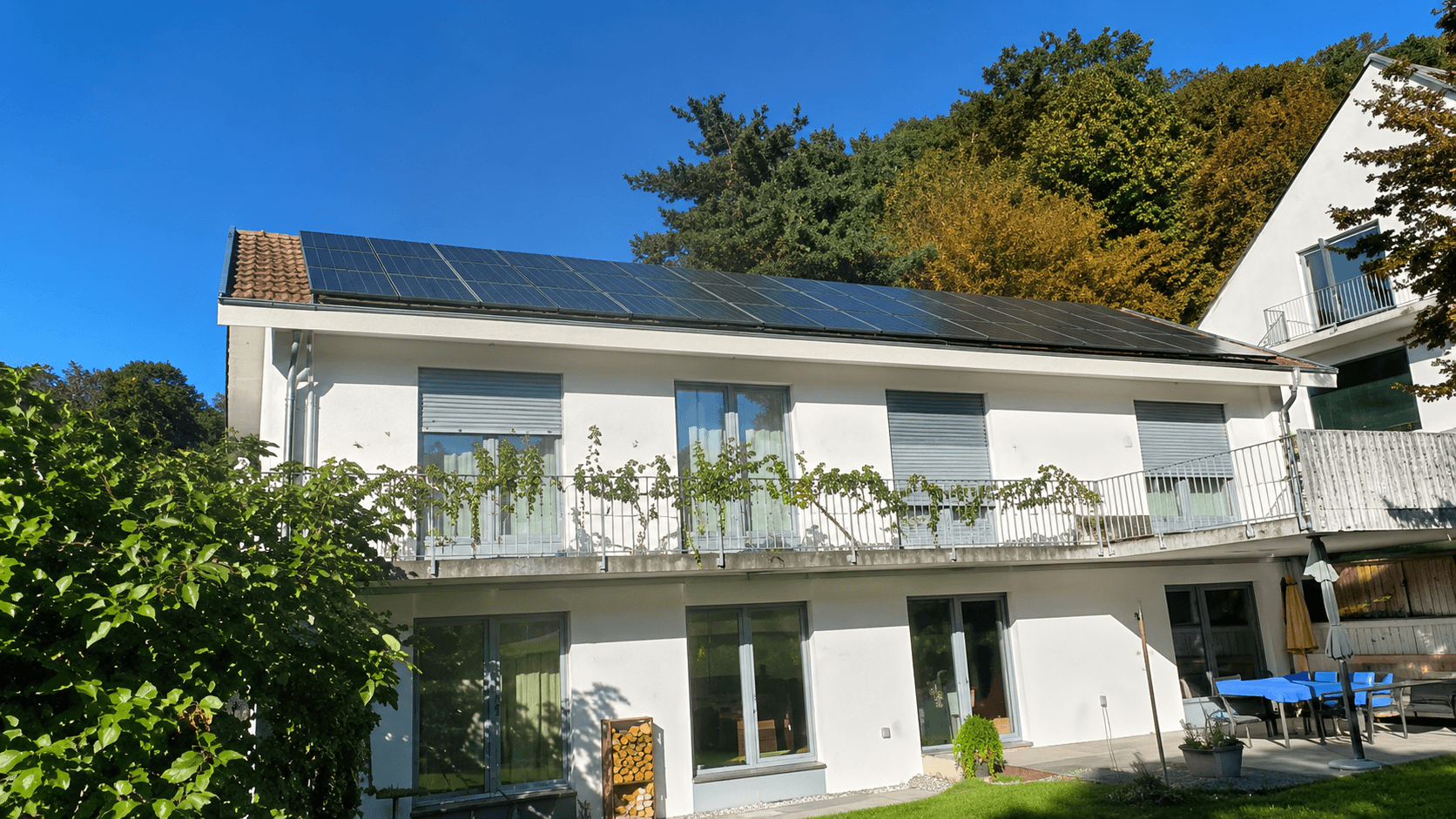 Residential photovoltaic installation in Bettingen BS