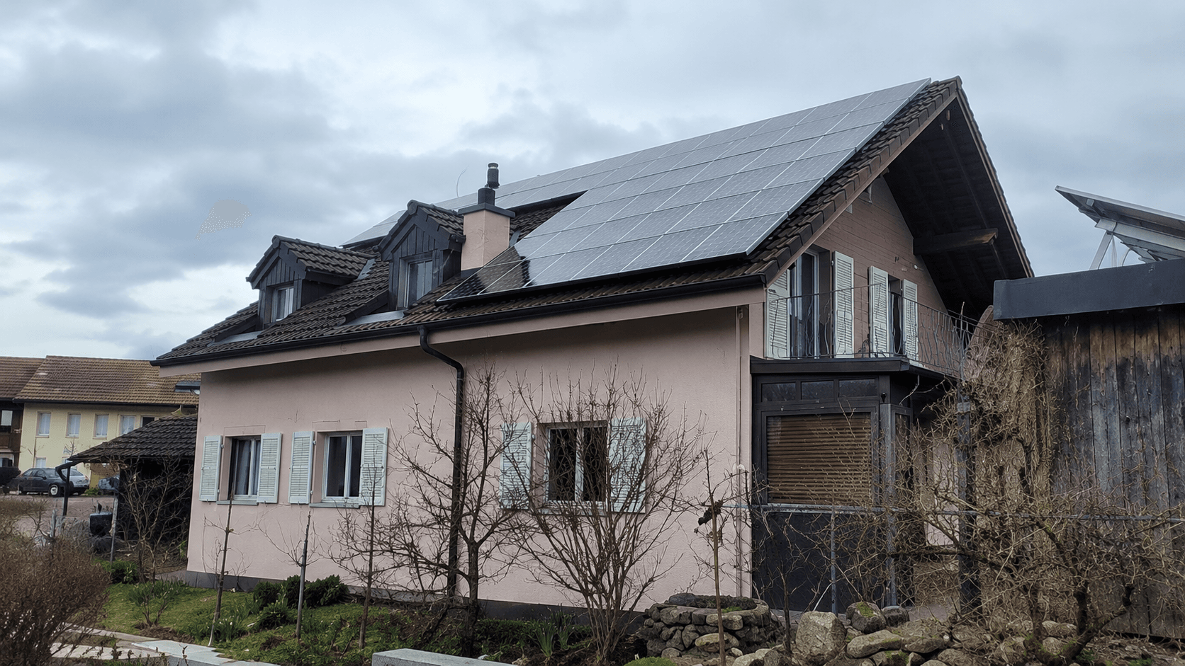 Second photovoltaic installation view in Rünenberg BL